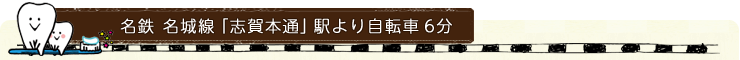 名鉄 名城線「志賀本通」駅より自転車 6分